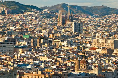 Barcelona, İspanya - 14 Aralık: La Sagrada Familia - Impress