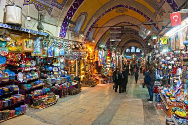ISTANBUL - JANUARY 25,: the Grand Bazaar, considered to be the o