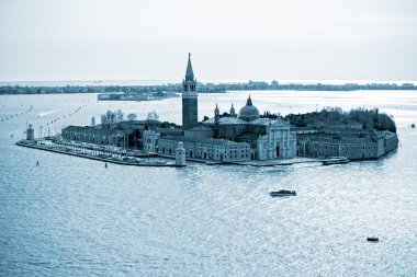 Venedik, san giorgio maggiore dan san görünümünü marco. İtalya.
