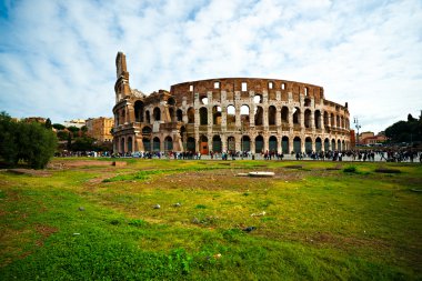 görkemli coliseum amfitiyatro, Roma, İtalya.