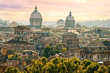 Roma'nın görünümünden castel sant'angelo, İtalya.