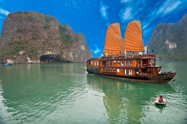 Halong Bay, Vietnam. Unesco World Heritage Site. clipart