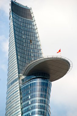Ho Chi Minh City - 18 Aralık: The Bitexco mali Tower olduğunu t