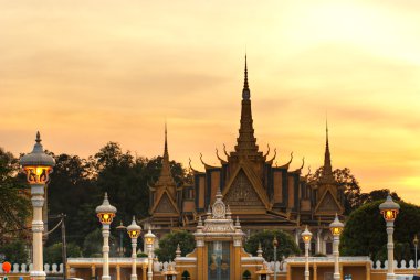 Grand palace, Cambodia. clipart