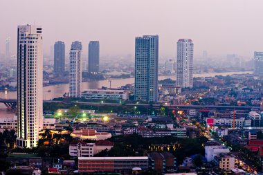 Bangkok manzarası, Tayland.