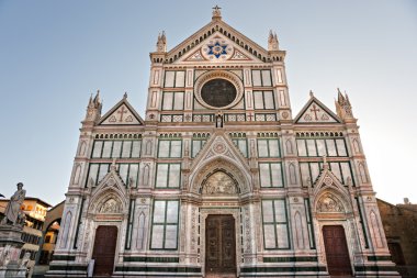 Floransa santa croce Kilisesi'nin görünümü. Toskana.