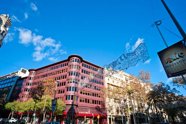 Avinguda Diagonal, barcelona, Spain. — Stock Photo, Image