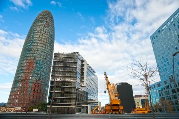 БАРСЕЛОНА, ИСПАНИЯ - 19 ДЕКАБРЯ: Torre Agbar on Technological Dis — стоковое фото