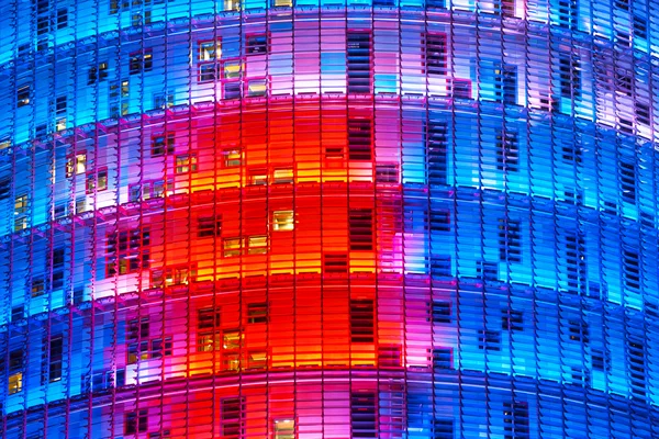 BARCELONA, ESPAÑA - 19 DE DICIEMBRE: Torre Agbar sobre Dis Tecnológico —  Fotos de Stock