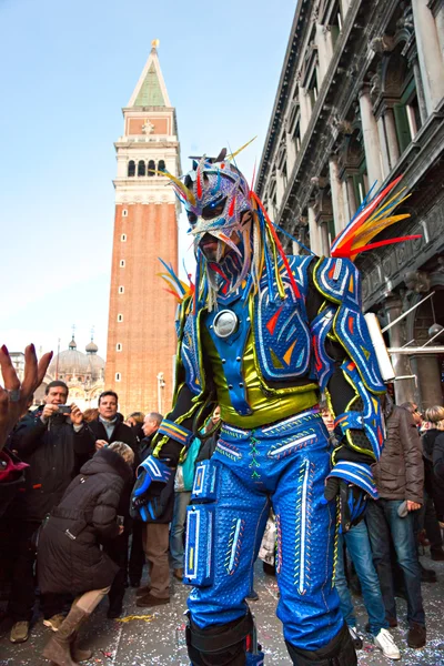 VENEZIA - 05 MARZO: Partecipante al Carnevale di Venezia, an ann — Foto Stock