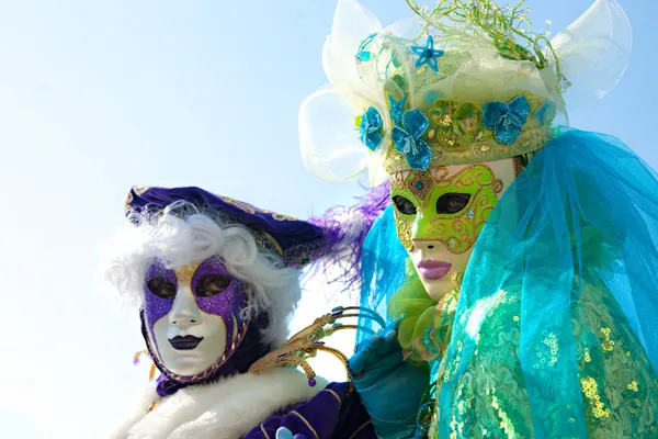 VENECIA - 05 DE MARZO: Participante en el Carnaval de Venecia, an ann —  Fotos de Stock