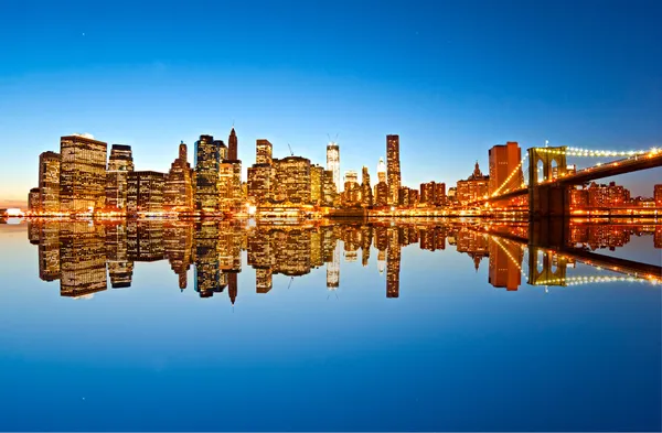 Manhattan, new york city. Verenigde Staten. — Stockfoto