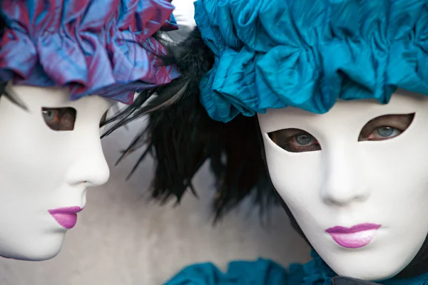 VENICE - MARÇO 05: Participante no Carnaval de Veneza, um — Fotografia de Stock