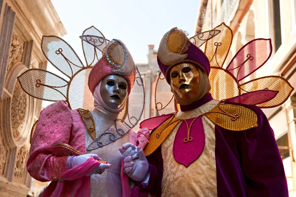 Wenecja - 05 marca: uczestnik w karnawale w Wenecji, ann — Zdjęcie stockowe