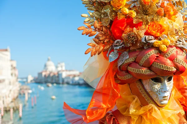 Maschera di Venezia, Carnevale . — Foto Stock