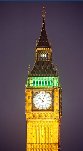 The Big Ben at night, London, UK. — Stock Photo, Image