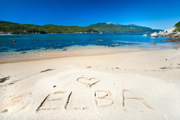 Strand von forno, Insel Elba. — Stockfoto