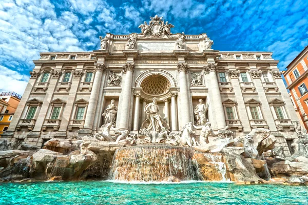 The Famous Trevi Fountain , rome, Italy. — Stock Photo, Image