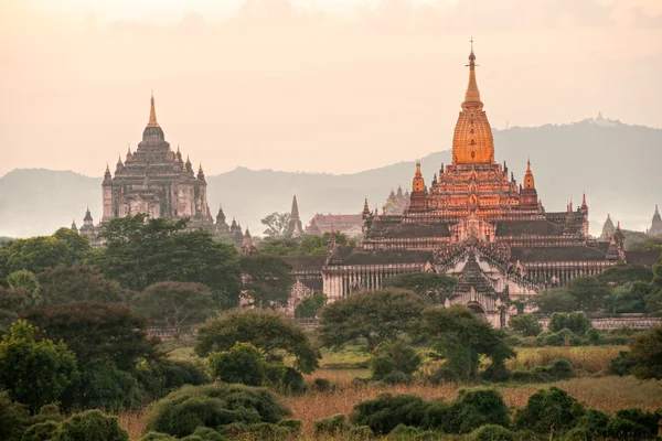Bagan twilight, Myanmar. — Stockfoto