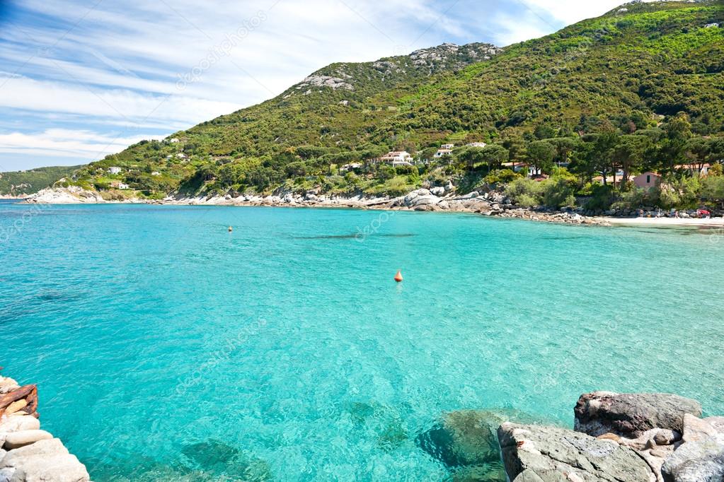 Capo Bianco beach, Elba island. — Stock Photo © masterlu 12238170