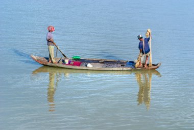 Fishermans in Kompong Thom, Cambodia. clipart