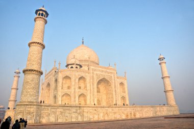 Taj mahal, gündoğumu, agra, uttar pradesh, Hindistan.