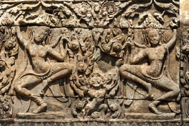 apsara, angkor wat. Kamboçya.