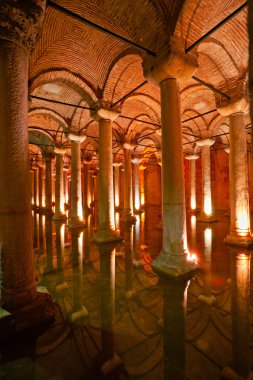 Yerebatan Sarnıcı, istanbul, Türkiye.