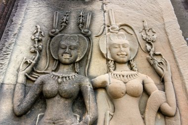 apsara, angkor wat. Kamboçya.