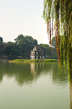 Ho hoan kiem, Hanoi, vietnam eski bölümü küçük göl,