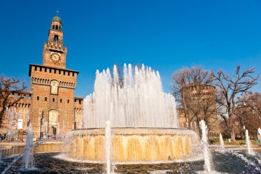 Sforza Kalesi Milano, İtalya.