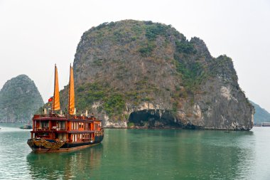 Halong bay, vietnam. UNESCO Dünya Mirası.