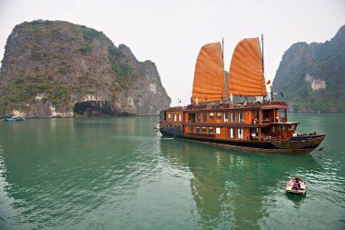 Halong bay, vietnam. UNESCO Dünya Mirası.