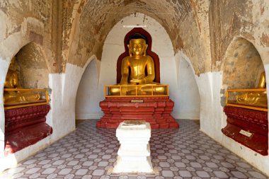 gün batımında, myanmar Bagan.