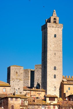 Görünüm, san gimignano, Toskana, İtalya.