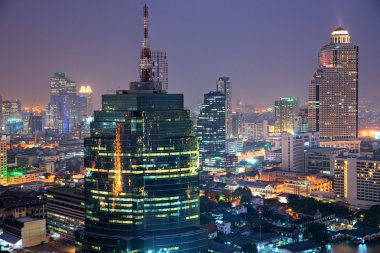 Bangkok manzarası, Tayland.