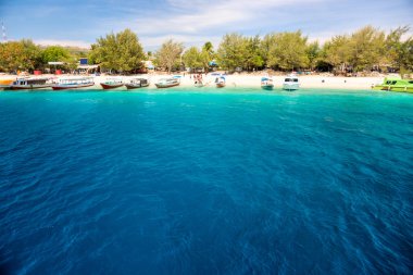 gili trawangan, Endonezya, güzel deniz.