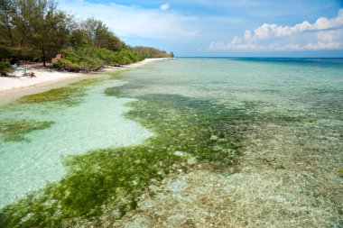 gili meno, Endonezya, güzel deniz.