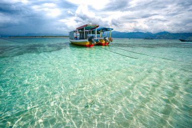 gili meno, Endonezya, güzel deniz.