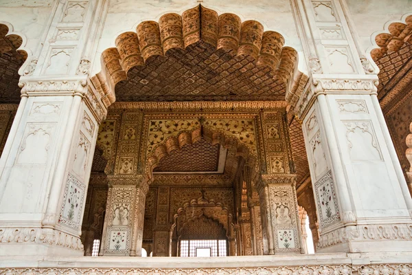 Αίθουσα του ακροατηρίου (diwan-i-khas), το κόκκινο φρούριο, παλιά Δελχί, Ινδία. — Φωτογραφία Αρχείου
