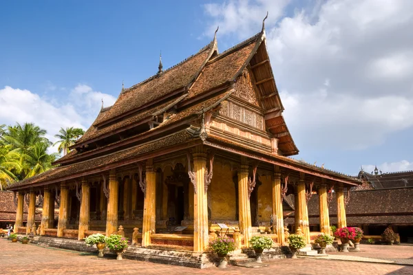 Boeddhistische tempel in vientiaine, laos. — Stockfoto