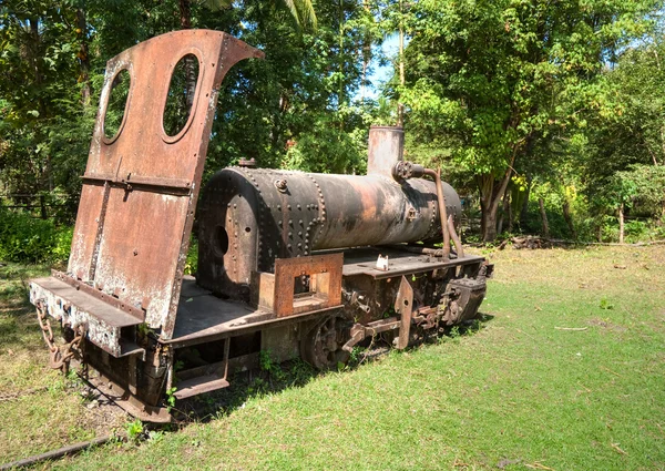 Παλιά ατμομηχανή στο Λάος, — Φωτογραφία Αρχείου
