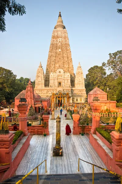 Tempio di Mahabodhy, Bodhgaya, India . — Foto Stock