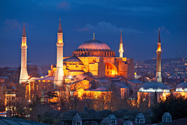 Hagia Sophia mosque, Istanbul, Turkey.