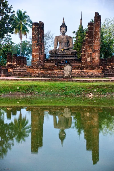 Wat Mahathat, Sukhothai, Thailandia , — Foto Stock