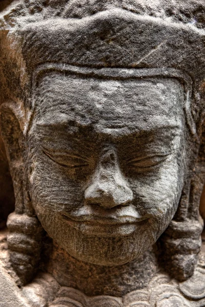 Buddha tvář, sukhothai, Thajsko. — Stock fotografie