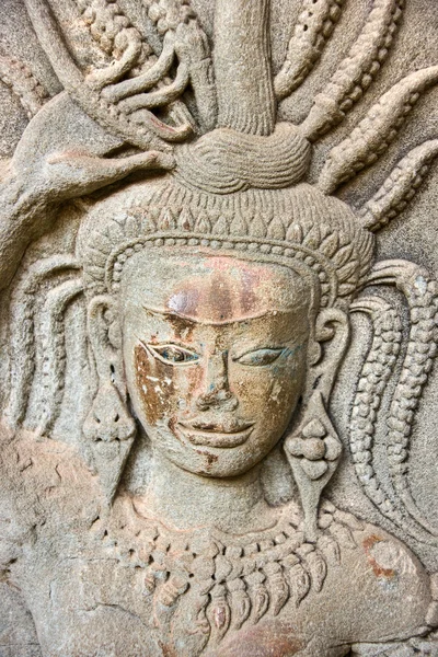 Apsara, Angkor Wat. Camboja . — Fotografia de Stock