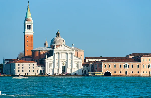 Wenecja, widok san giorgio Maggiore z san marco. — Zdjęcie stockowe