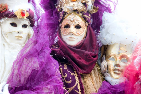 Venezianische Masken, Karneval. — Stockfoto