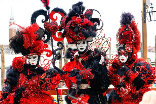 Maschere di Venezia, Carnevale . — Foto Stock